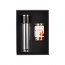 Набор подарочный Pleasure: термос Press, специи, серебристый