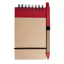 Блокнот на кольцах Eco note c ручкой, красный Блокнот на кольцах Eco note c ручкой, красный