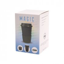 Коробка для кружки Magic с окном, коричневая