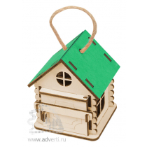 Игрушка-упаковка Домик, зелёная