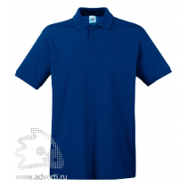 Рубашка поло Premium Polo, мужская, темно-синяя