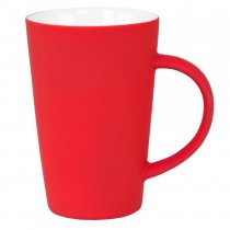Кружка Tioman с прорезиненным покрытием, красная