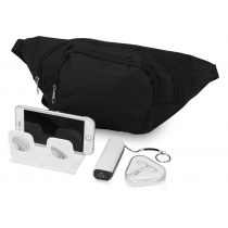Подарочный набор Virtuality с 3D очками, наушниками, зарядным устройством и сумкой, черный