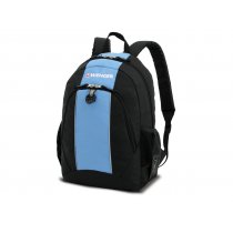 Рюкзак, Wenger, чёрный с голубым