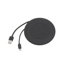 Настольное беспроводное зарядное устройство Light SOFTTOUCH с подсветкой логотипа Настольное беспроводное зарядное устройство Light SOFTTOUCH с подсветкой логотипа