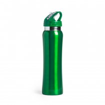 Бутылка для воды SMALY с трубочкой, зеленая