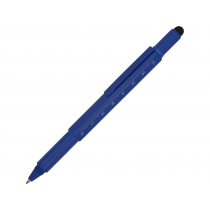 Ручка-стилус металлическая шариковая «Tool», с уровнем и отверткой, синяя