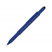 Ручка-стилус металлическая шариковая «Tool», с уровнем и отверткой, синяя
