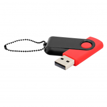 Флешка Designer To Go 2.0 USB, 16Gb, красная с оранжевым
