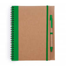 Блокнот с ручкой ALANI, черный