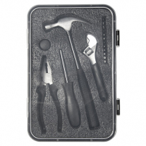 Набор инструментов Tools Baltimore черный 6 в 1 в пластиковом футляре