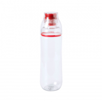 Бутылка для воды FIT, прозрачная с красным