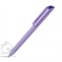 Ручка шариковая «FLOW PURE», c покрытием soft touch и прозрачным клипом