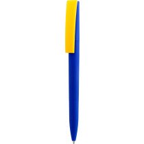 Ручка ZETA SOFT BLUE MIX, Синяя с желтым
