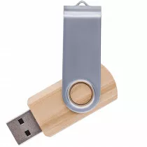 Флешка TWIST WOOD, бежевая Флешка TWIST WOOD, бежевая