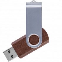 Флешка TWIST WOOD, бежевая Флешка TWIST WOOD, бежевая