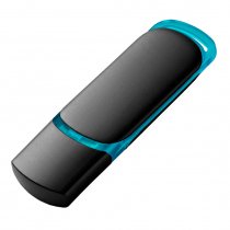 Флешка OZON, черная с бирюзовым