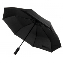 Зонт PRESTON складной с ручкой-фонариком, темно-серый