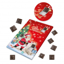 Адвент календарь на 24 окошка с фигурками