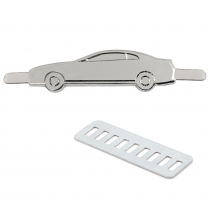 Шильд металлический, машина