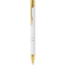 Ручка KOSKO SOFT GOLD MIRROR, белая Ручка KOSKO SOFT GOLD MIRROR, белая