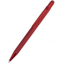 Ручка металлическая Elysia софт-тач, красная