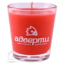 Аромасвеча в прозрачном стекле,180 мл