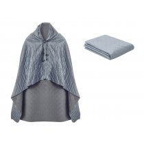 Плед-пончо 2-в-1 Cappy с капюшоном и мешком, серый