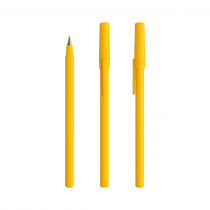 Шариковая ручка Bic Round Stic, жёлтая