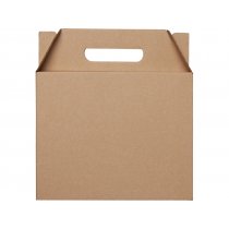 Коробка подарочная Тоут, M, коричневая 