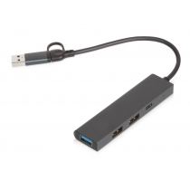 USB-хаб Command с коннектором 2-в-1 USB-C и USB-A, 2.0/3.0 USB-хаб Command с коннектором 2-в-1 USB-C и USB-A, 2.0/3.0