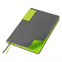 Ежедневник Flexy Star Sivilia Grey Edition Color А5, недатированный, серый с салатовым