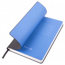 Бизнес-блокнот Funky, черный, форзац-серый