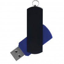 Флешка ELEGANCE COLOR-BLUE, черная Флешка ELEGANCE COLOR-BLUE, черная