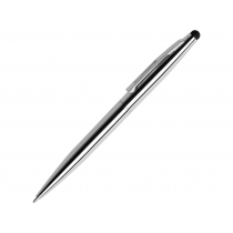 Ручка шариковая металлическая Glory со стилусом, серебристая