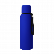 Термос Travel софт-тач, синий