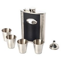 Набор: фляжка, воронка, 4 стаканчика «Салерно»