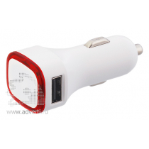 Автомобильное зарядное устройство TWINPOWER с 2-мя разъёмами USB, синее