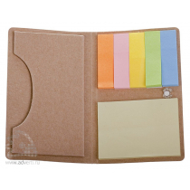 Футляр для визитки Eco holder с клейкими листочками Футляр для визитки Eco holder с клейкими листочками
