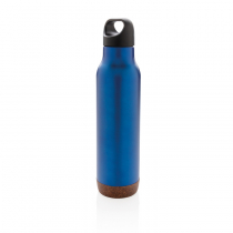 Герметичная вакуумная бутылка Cork, 600 мл, синяя