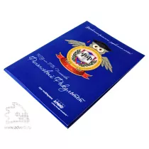Фирменная бумажная папка для документов