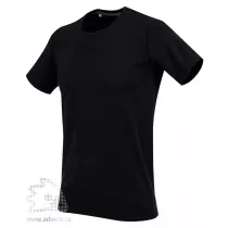 Футболка Clive (Crew Neck);, мужская, черная Футболка Clive (Crew Neck);, мужская, черная