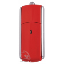 USB-флешка с крутящимся корпусом, красная USB-флешка с крутящимся корпусом, красная