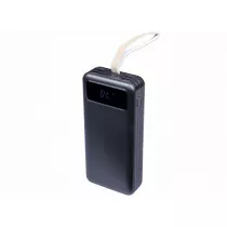 Внешний аккумулятор power bank с фонариком 30000 Mah, чёрный Внешний аккумулятор power bank с фонариком 30000 Mah, чёрный