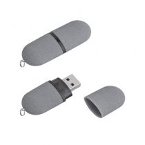 Флеш-карта Камень с покрытием soft grip-серый Флеш-карта Камень с покрытием soft grip-серый