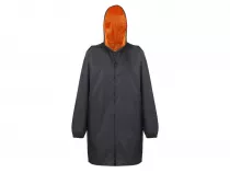 Дождевик унисекс Bi-color, черный с оранжевым, M-L Дождевик унисекс Bi-color, черный с оранжевым, M-L