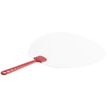 Веер Opahalo с красной ручкой, оборотная сторона