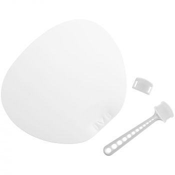 Веер Opahalo с белой ручкой, поставляется в разобранном виде