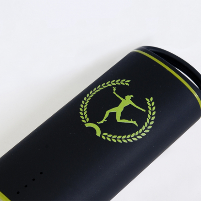 Внешний аккумулятор Travel Max PB 4000 mAh, зеленый, пример нанесения