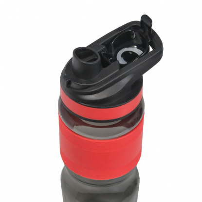 Спортивная бутылка для воды Corsa Portobello, красная, крышка открытая